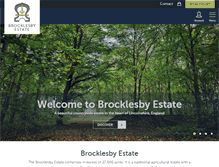 Tablet Screenshot of brocklesby.co.uk